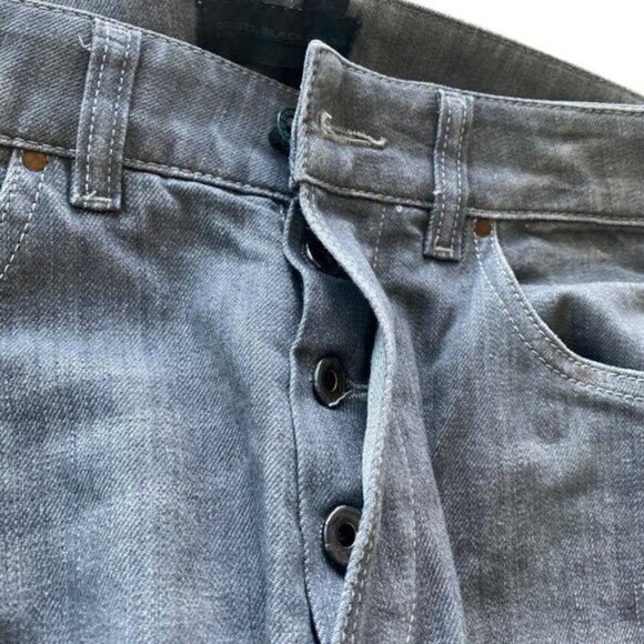 DIESEL Black Gold Superbia Wash BG80M Grey Slim Tapered Denim Jeans US 30 - Picture 7 of 16